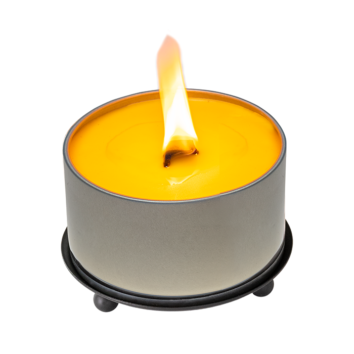 Portable Iron Trivet & Candle Holder — Heat-Resistant, Matte Black