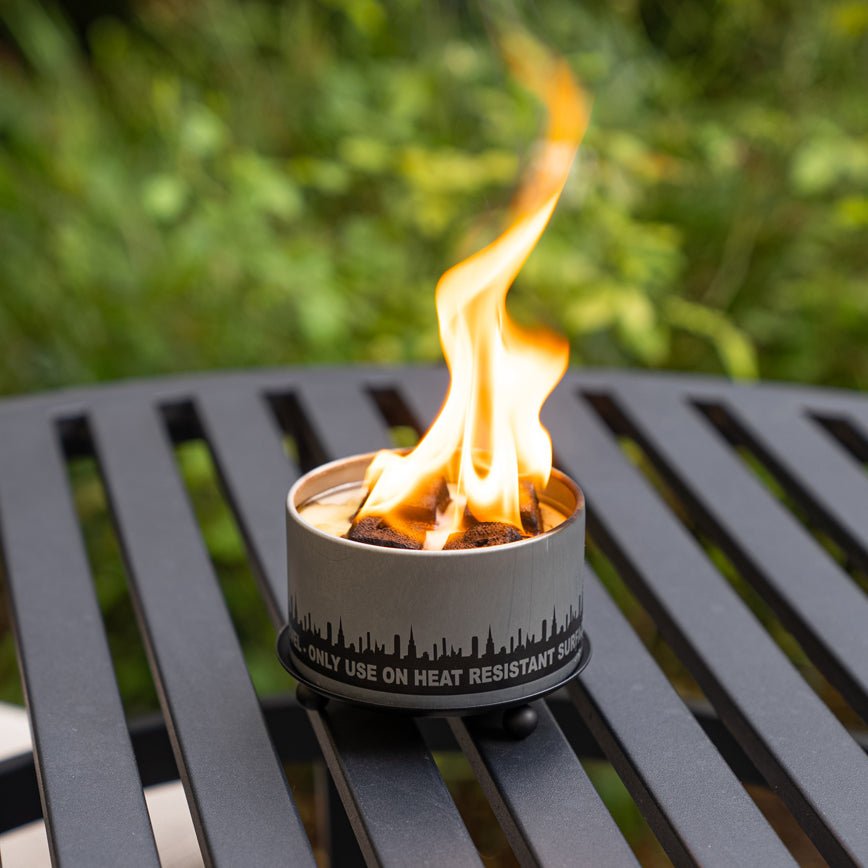 Portable Iron Trivet & Candle Holder — Heat-Resistant, Matte Black